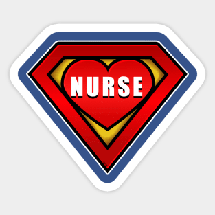 Superhero Nurse Coronavirus Hero Sticker